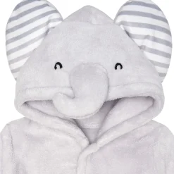 Embroidered Baby Neutral Elephant Robe
