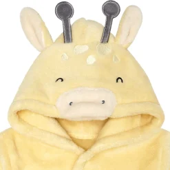 Embroidered Baby Neutral Giraffe Robe