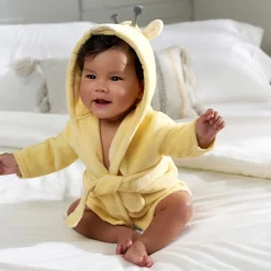 Embroidered Baby Neutral Giraffe Robe