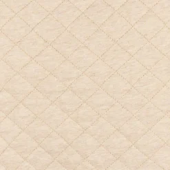 Embroidered Baby Neutral Oatmeal Heather Quilted Jersey Wearable Blanket