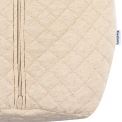 Embroidered Baby Neutral Oatmeal Heather Quilted Jersey Wearable Blanket