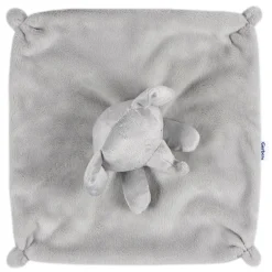 Embroidered 2-Piece Elephant Hooded Wearable Blanket & Security Blanket Set