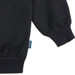 Embroidered 2-Piece Infant & Toddler Neutral Black Sweatshirt & Pant Set