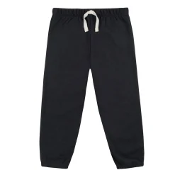 Embroidered 2-Piece Infant & Toddler Neutral Black Sweatshirt & Pant Set