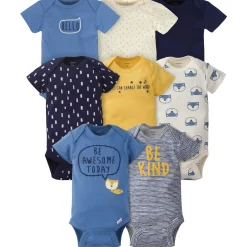 Gerber® 8-pack Baby Boys' Fox Short Sleeve Onesies® Bodysuits