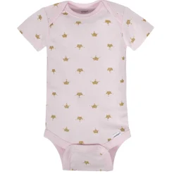Gerber® 8-pack Baby Girls' Castle Short Sleeve Onesies® Bodysuits