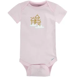 Gerber® 8-pack Baby Girls' Castle Short Sleeve Onesies® Bodysuits