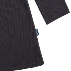 Infant and Toddler Girls Charcoal Dress with Ruffle
