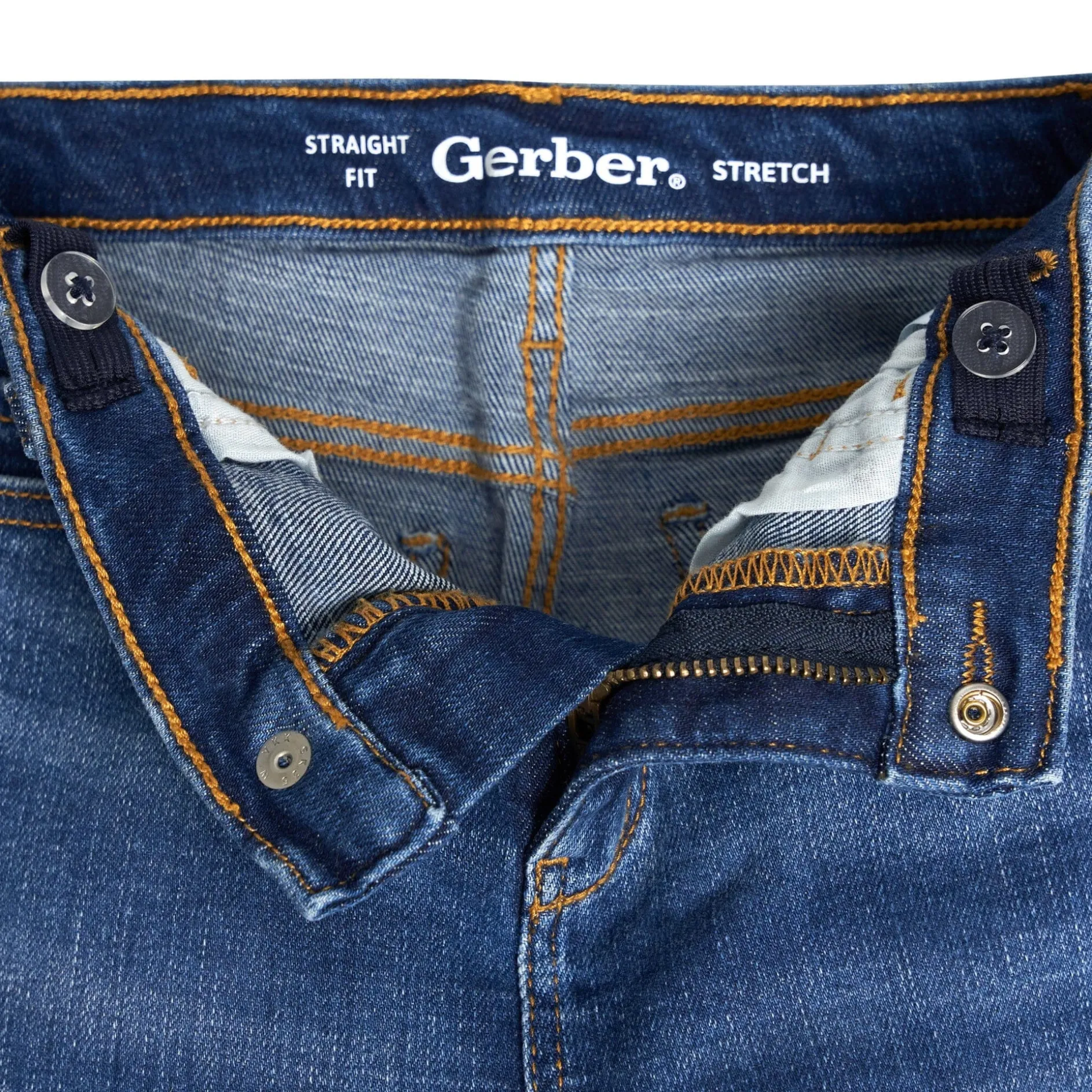 Infant and Toddler Neutral Blue Straight Fit Denim Jeans