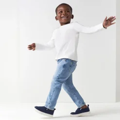 Infant and Toddler Neutral Light Blue Straight Fit Denim Jeans