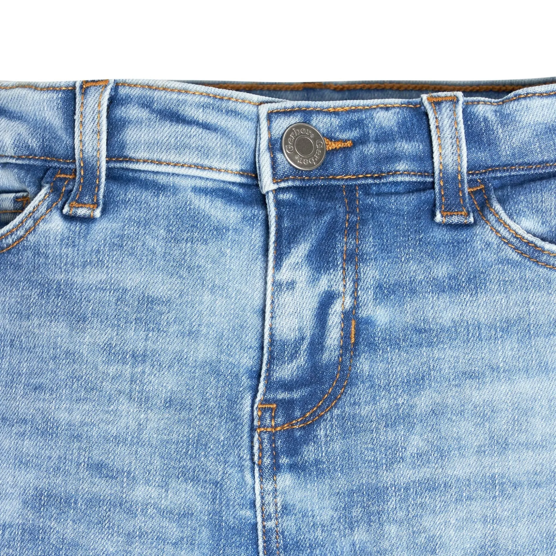 Infant and Toddler Neutral Light Blue Straight Fit Denim Jeans