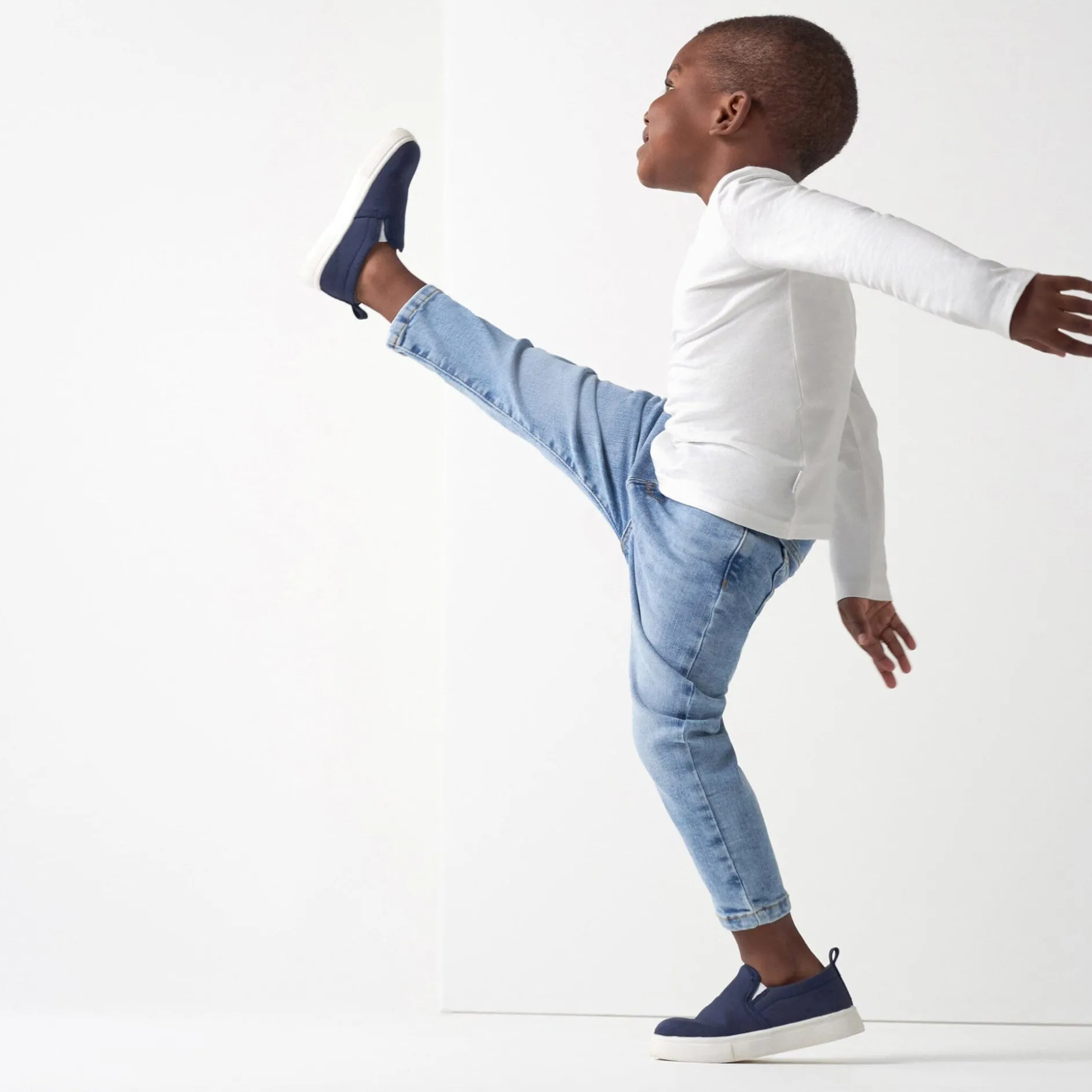 Infant and Toddler Neutral Light Blue Straight Fit Denim Jeans