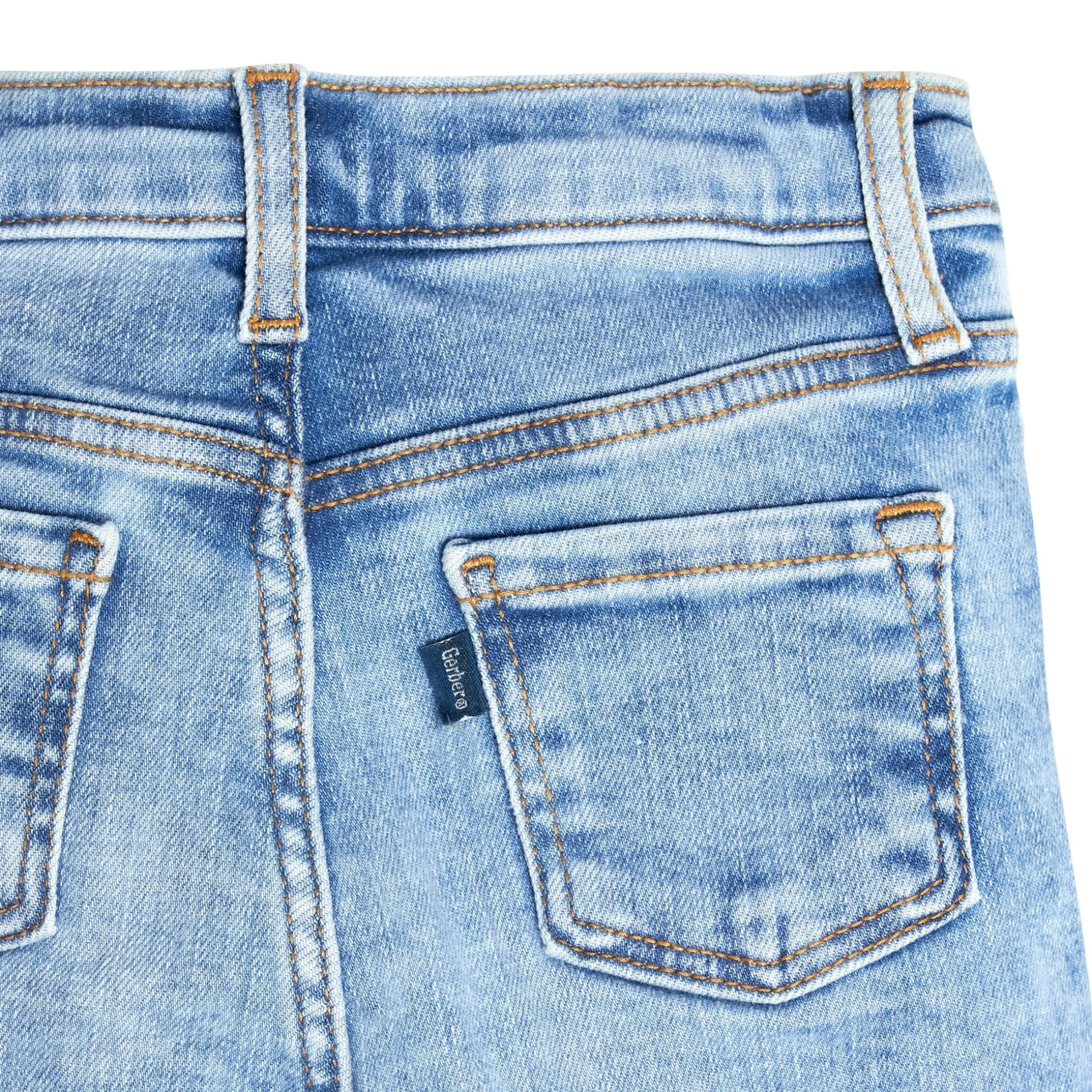 Infant and Toddler Neutral Light Blue Straight Fit Denim Jeans