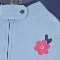 Infant Girls Floral Fleece Pajamas