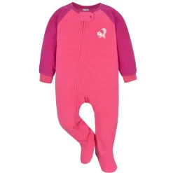 Infant Girls Fox Fleece Pajamas