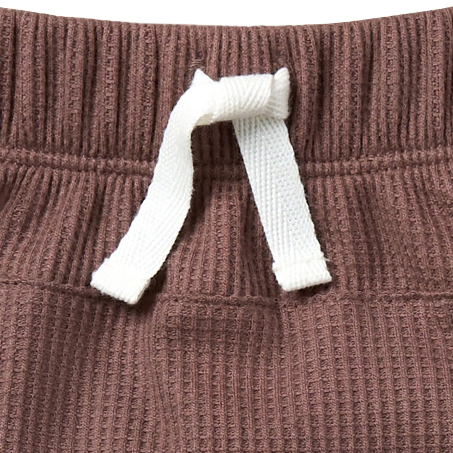 Infant & Toddler Boys Brown Harem Kangaroo Pocket Shorts