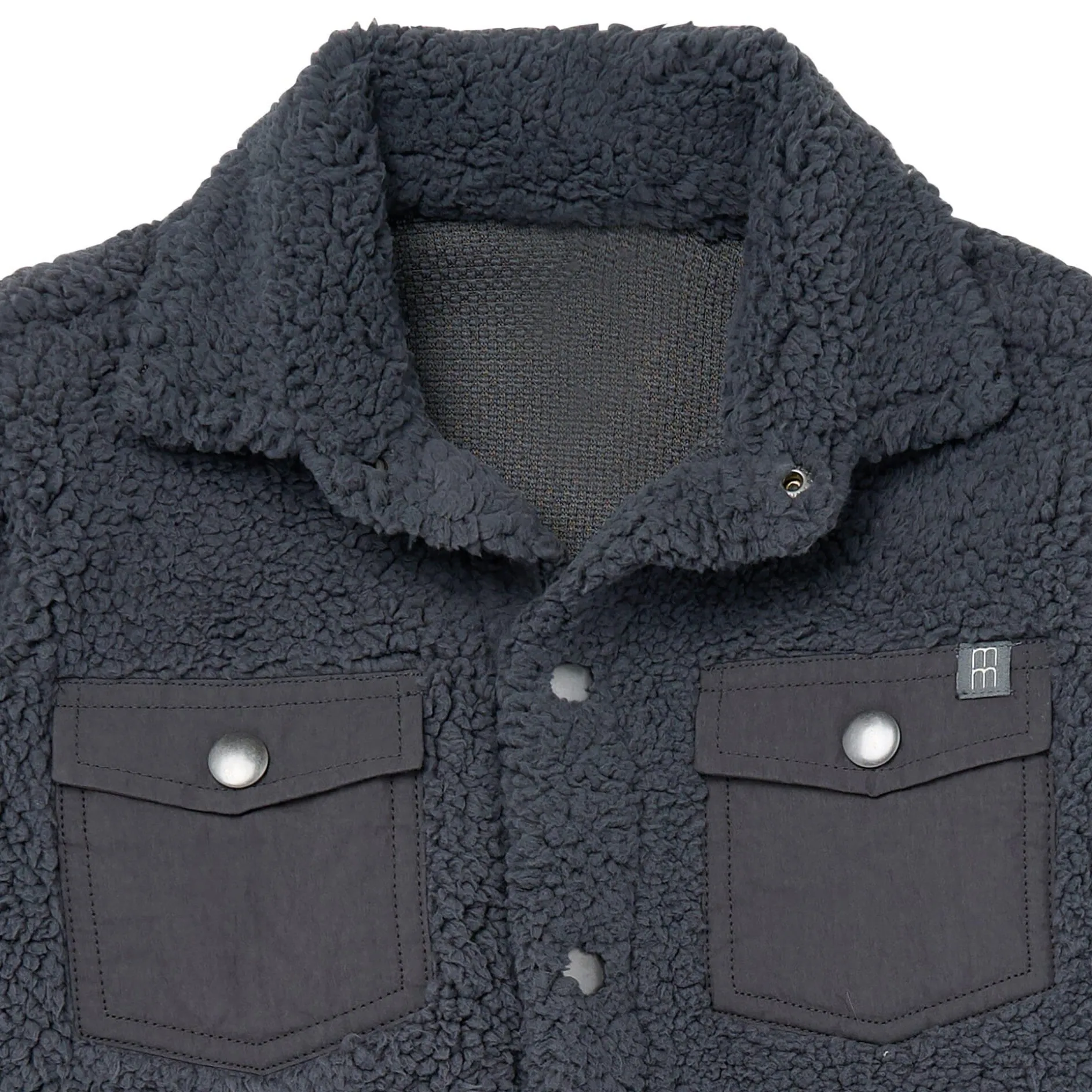 Infant & Toddler Boys Dark Gray Sherpa Jacket