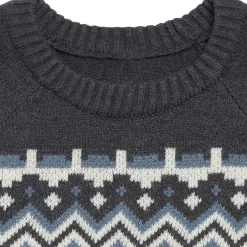 Infant & Toddler Boys Dark Grey Heather Fair Isle Viscose Sweater