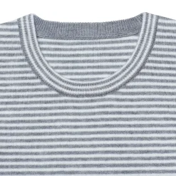 Infant & Toddler Boys Gray Heather Striped Sweater with Pocket