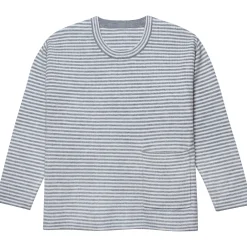 Infant & Toddler Boys Gray Heather Striped Sweater with Pocket
