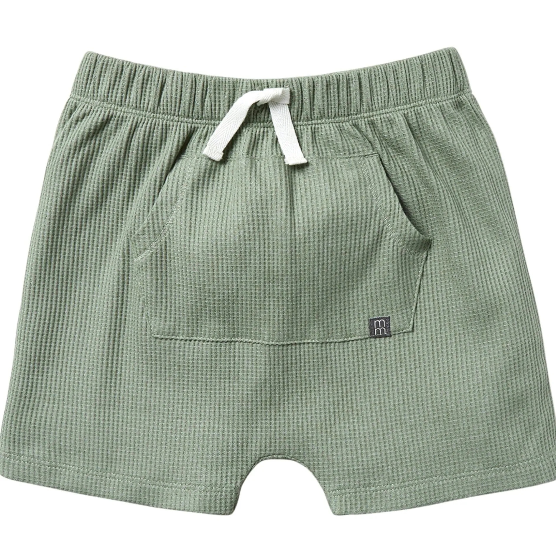 Infant & Toddler Boys Green Harem Kangaroo Pocket Shorts