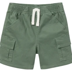 Infant & Toddler Boys Green Twill Cargo Shorts