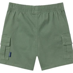 Infant & Toddler Boys Green Twill Cargo Shorts
