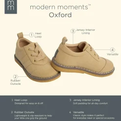 Infant & Toddler Boys Light Medium Brown Oxfords