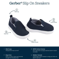 Infant & Toddler Boys Navy Slip-On Sneaker