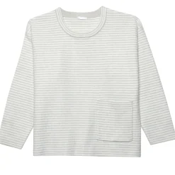 Infant & Toddler Boys Oatmeal Heather Striped Sweater with Pocket
