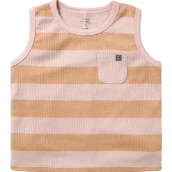 Infant & Toddler Boys Tan Stripe Tank Top
