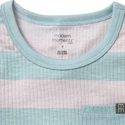 Infant & Toddler Boys Teal Stripe Tank Top