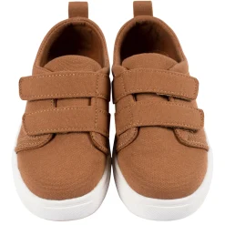 Infant & Toddler Boys Washed Rust Twill Strap Sneaker