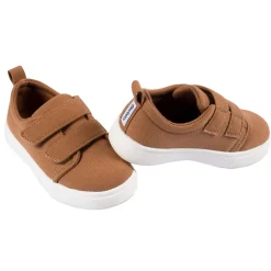 Infant & Toddler Boys Washed Rust Twill Strap Sneaker