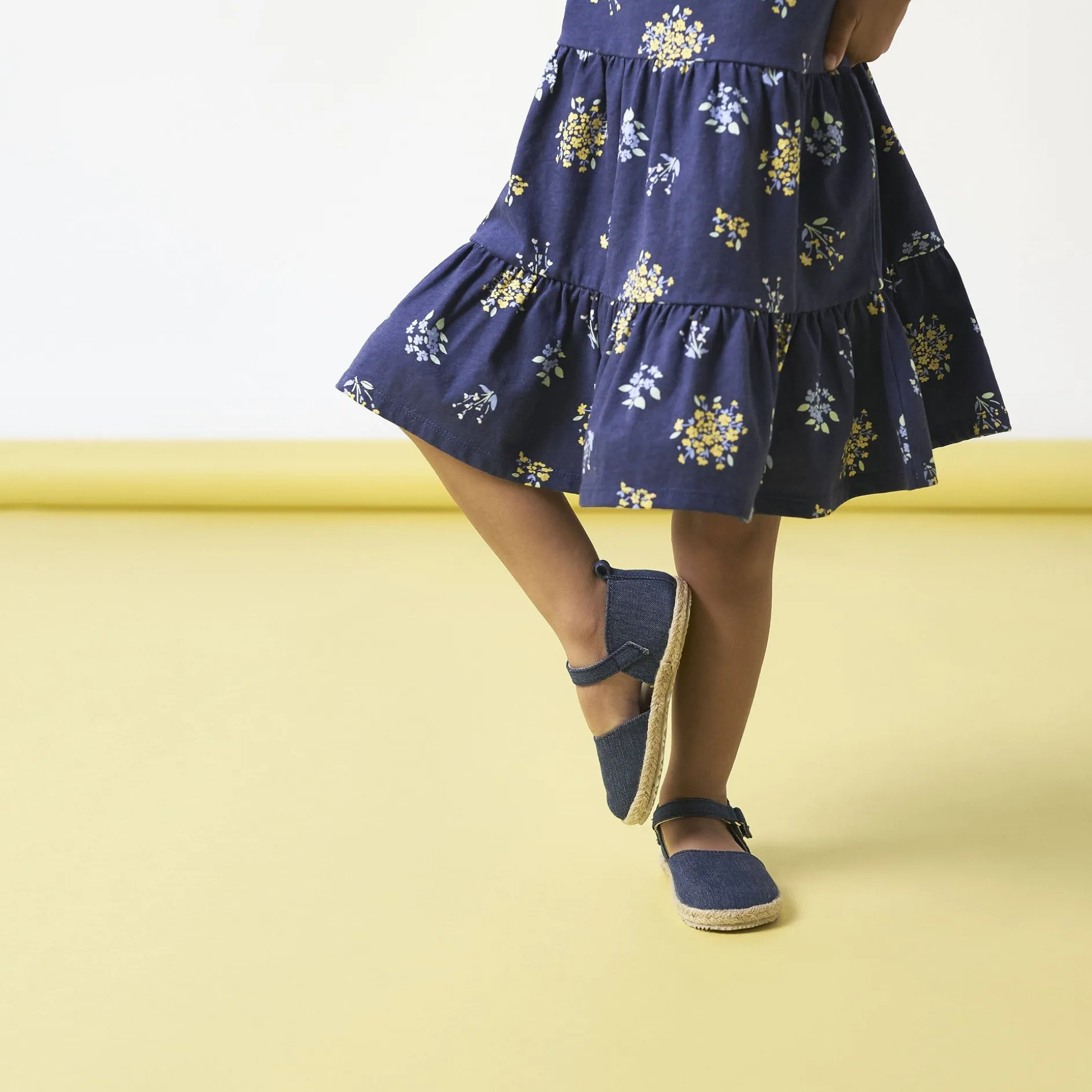 Infant & Toddler Girls Denim Espadrille Sandal
