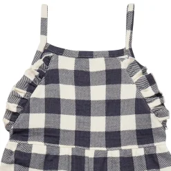 Infant & Toddler Girls Gingham Ruffle Wide Leg Romper
