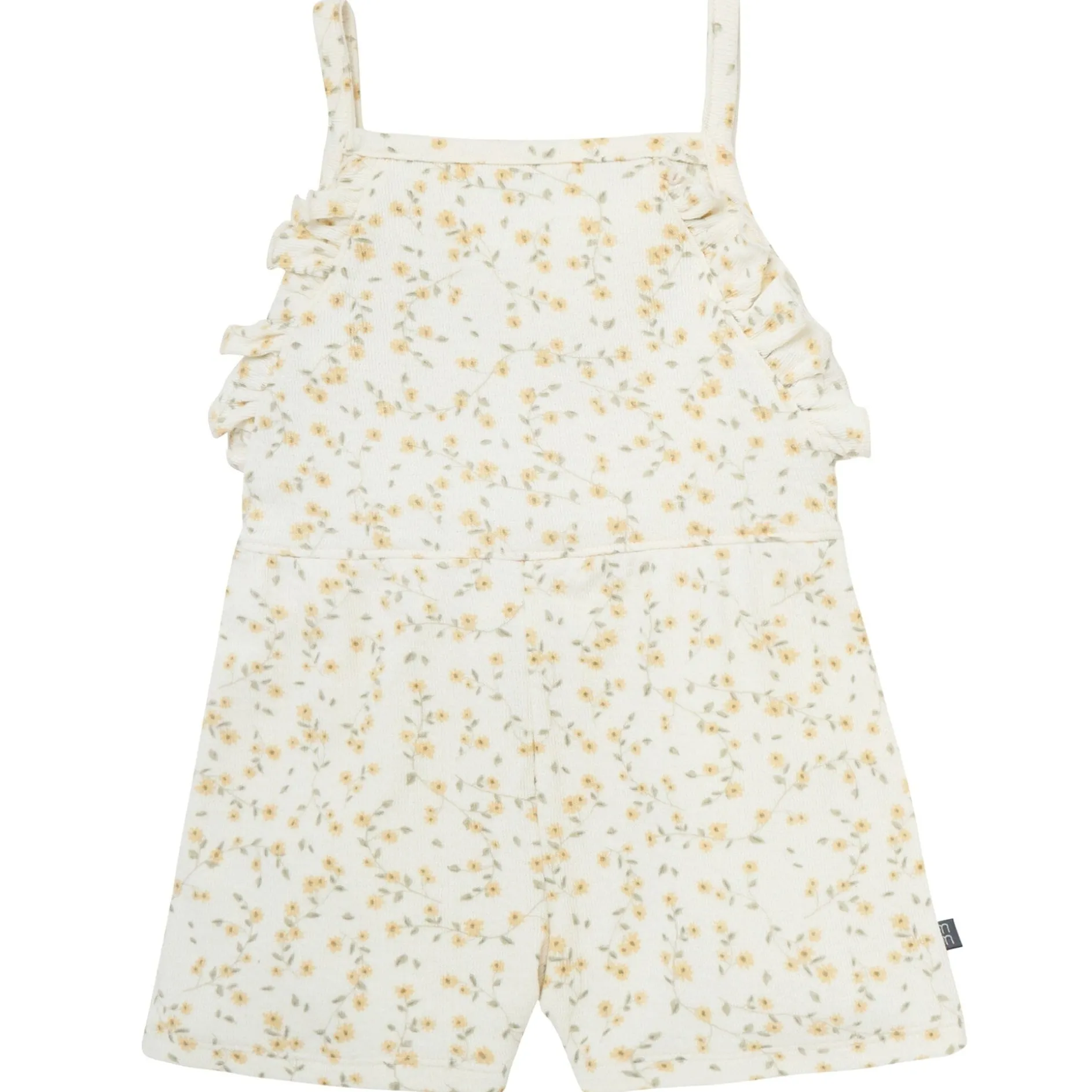 Infant & Toddler Girls Ivory Vines Ruffle Romper