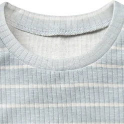 Infant & Toddler Girls Light Blue Stripe Ruffle Sleeveless Top