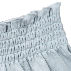 Infant & Toddler Girls Light Blue Smocked Wide Leg Shorts