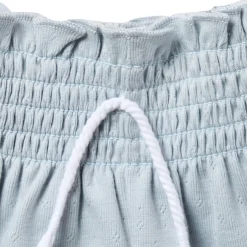 Infant & Toddler Girls Light Blue Smocked Wide Leg Shorts