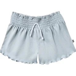 Infant & Toddler Girls Light Blue Smocked Wide Leg Shorts