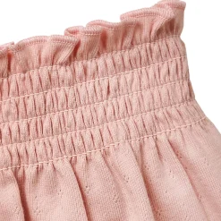 Infant & Toddler Girls Light Rose Smocked Wide Leg Shorts