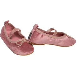 Infant & Toddler Girls Pink Velvet Ballet Flats