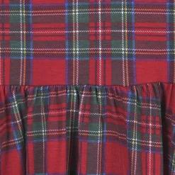 Infant & Toddler Girls Plaid About You Buttery Soft Viscose Made from Eucalyptus Holiday Twirl Dress