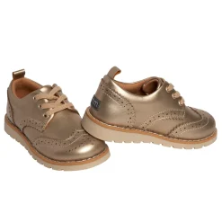 Infant & Toddler Girls Platinum Wingtip Oxfords