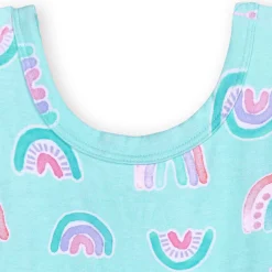 Infant & Toddler Girls Rainbow Sky Buttery Soft Viscose Made from Eucalyptus Twirl Dress
