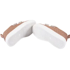 Infant & Toddler Girls Rose Gold Glitter Strap Sneaker