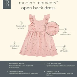 Infant & Toddler Girls Rose Tulips Bow Back Dress