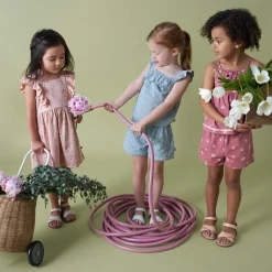 Infant & Toddler Girls Rose Tulips Bow Back Dress
