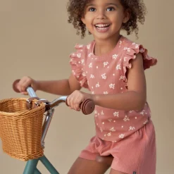 Infant & Toddler Girls Rose Wide Leg Shorts